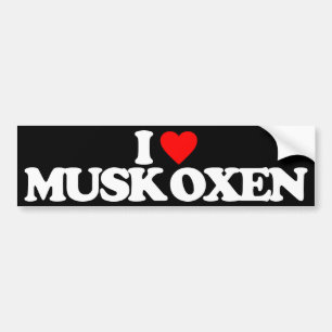 JAG ÄLSKAR MUSKOXAR BILDEKAL