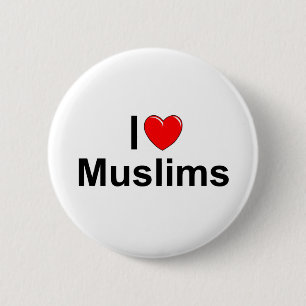 Jag älskar Muslims (för hjärta) Knapp