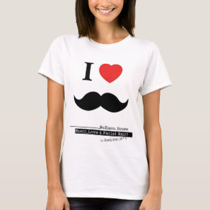 JAG ÄLSKAR MUSTASCHER T SHIRT