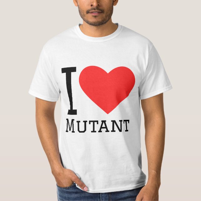 Jag älskar mutant  t shirt (Framsida)