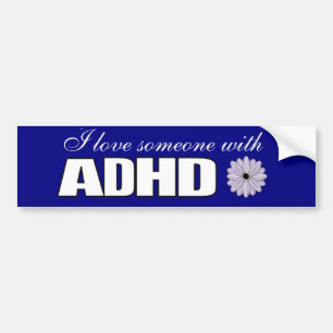 Jag älskar någon med ADHD Bildekal