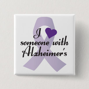 Jag älskar någon med Alzheimers Knapp