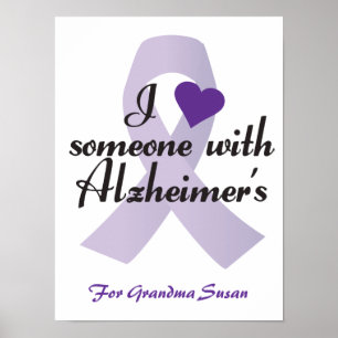 Jag älskar någon med Alzheimers Poster