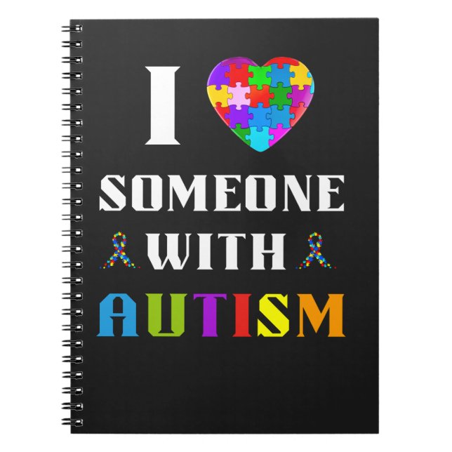 Jag älskar någon med autism anteckningsbok (Framsidan)