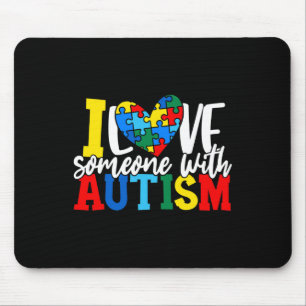 Jag älskar någon med autism Autism Acceptans 1 Musmatta