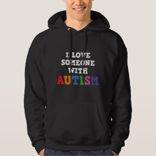 Jag älskar någon med autism hoodie