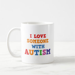 Jag älskar någon med autism kaffekopp