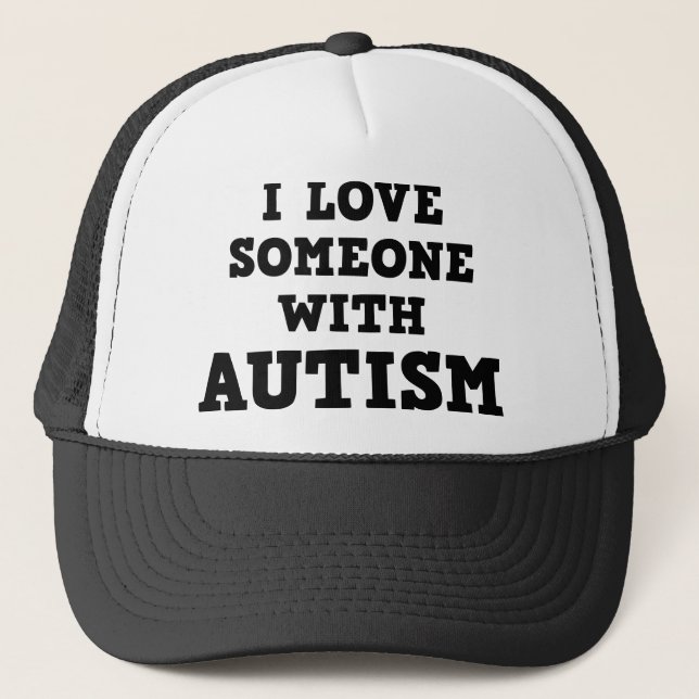 Jag älskar någon med autism keps (Framsida)