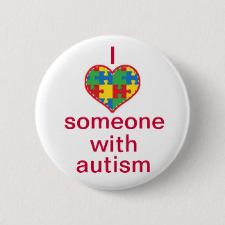 Jag älskar någon med Autism Knapp