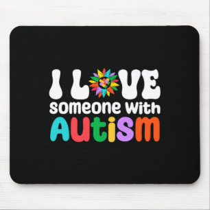 Jag älskar någon med Autism Medvetenhet Autism Mam Musmatta