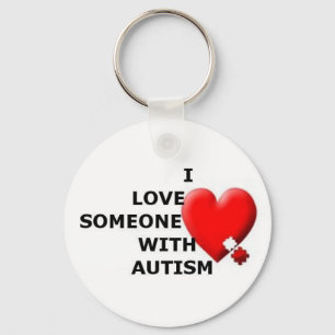 Jag älskar någon med Autism Nyckelring