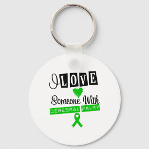 Jag älskar någon med cerebral Palsy Nyckelring