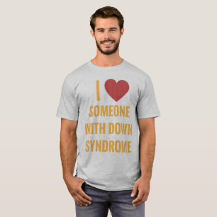 Jag älskar någon med den Down Syndrome T-tröja Tee