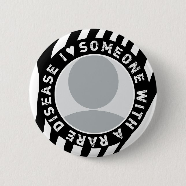 JAG ÄLSKAR NÅGON MED EN SÄLLSYNT SJUKDOM KNAPP (Framsida)