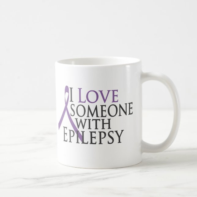jag älskar någon med epilepsi kaffemugg (Höger)