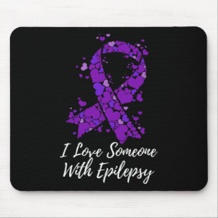 Jag älskar någon med kampen Epilepsi medvetenhet Musmatta