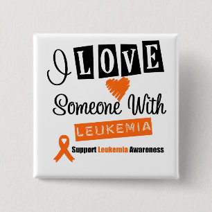 Jag älskar någon med Leukemia Knapp