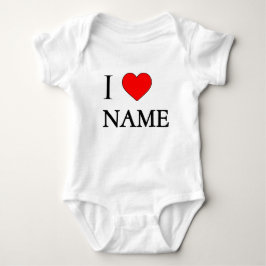 Jag älskar namn (anpassningsbart) t shirt
