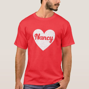 Jag älskar nancy - första Namn och hjärtan, jag Kä T Shirt