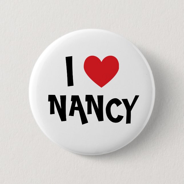 Jag älskar Nancy) Knapp (Framsida)