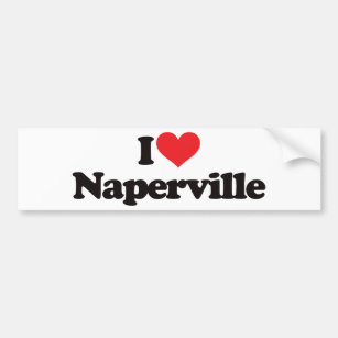 Jag älskar Naperville Bildekal