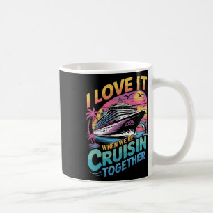 Jag älskar när vi kryssar tillsammans familjekryss kaffemugg
