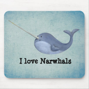 Jag älskar Narwhals Musmatta