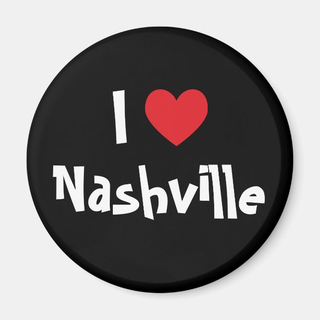 Jag älskar Nashville Magnet (Framsidan)