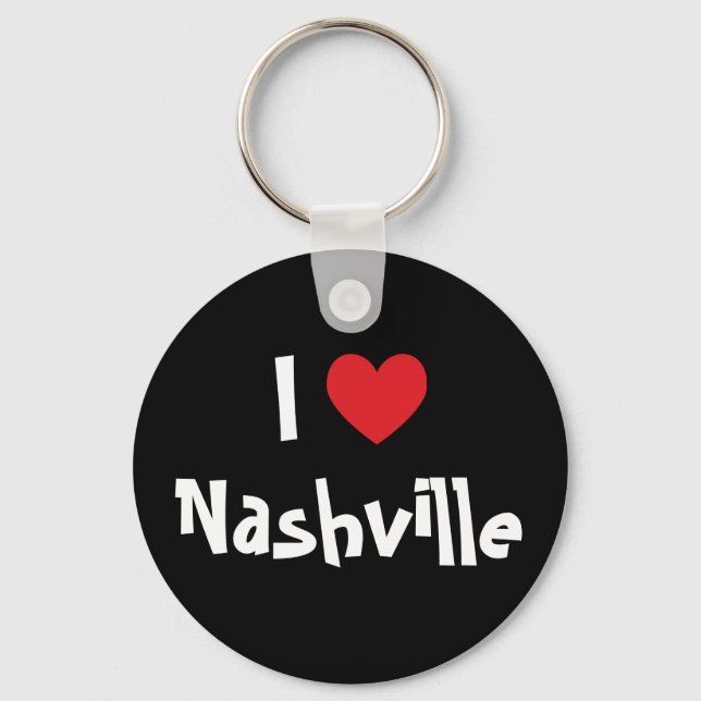 Jag älskar Nashville Nyckelring (Framsida)