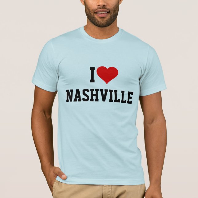 Jag älskar Nashville T-Shirt (Framsida)