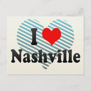 Jag älskar Nashville, United States Vykort