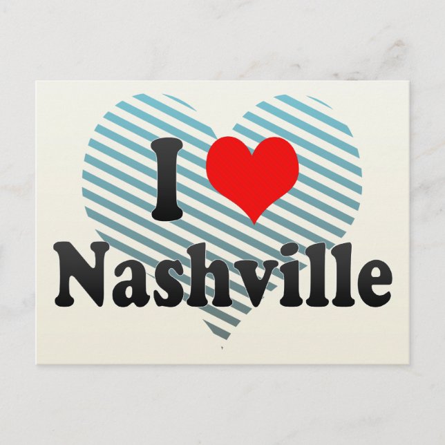 Jag älskar Nashville, United States Vykort (Framsida)