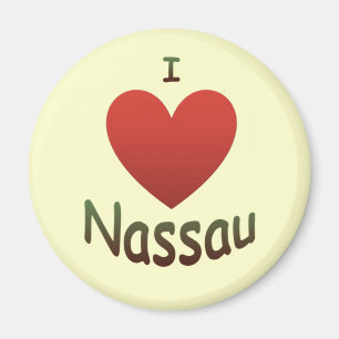 Jag älskar Nassau Magnet