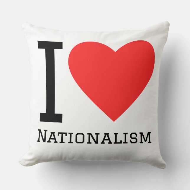 Jag älskar nationalism kudde (Framsida)