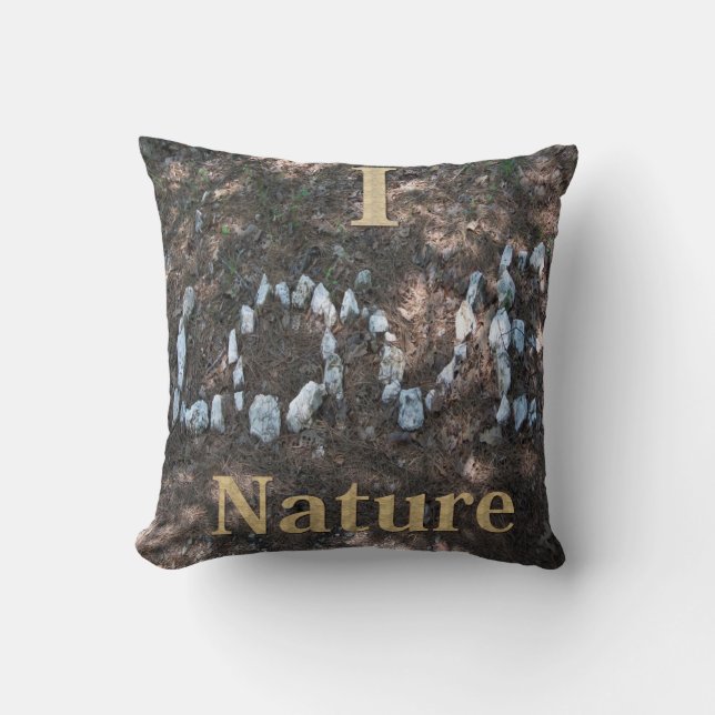 Jag älskar naturen Kuddcover Kudde (Framsida)