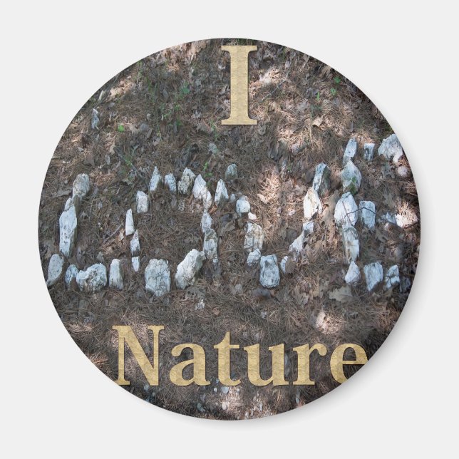Jag älskar naturkläder och presenter magnet (Framsidan)