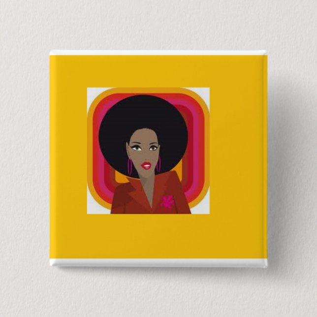 Jag älskar naturlig divastil knapp (Framsida)