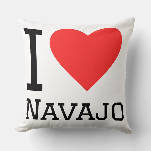 Jag älskar navajo  kudde (Framsida)