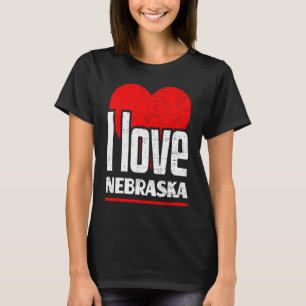 Jag älskar Nebraska Bästa Hemstat Jag älskar Nebr T Shirt