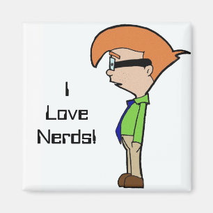 Jag älskar Nerds! Magnet
