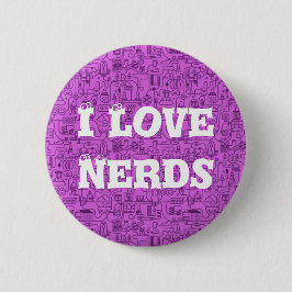 Jag älskar nerds som rosor knäppas knapp