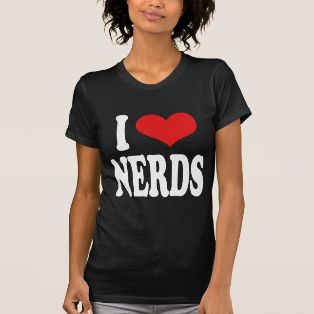 Jag älskar Nerds Tee Shirt (Framsida)