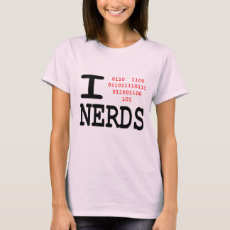Jag älskar nerds tee shirt