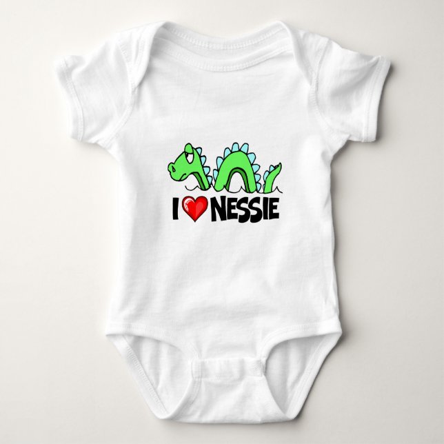 Jag älskar Nessie T-shirt (Framsida)