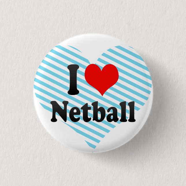 Jag älskar netballen knapp (Framsida)