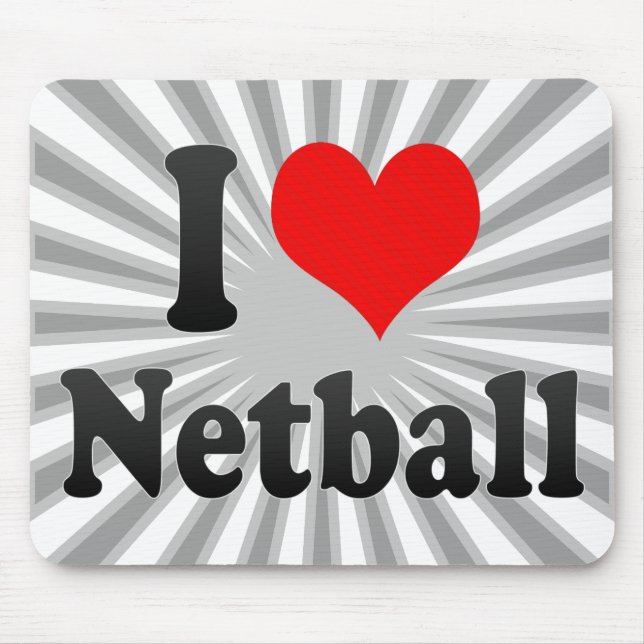 Jag älskar netballen musmatta (Framsidan)