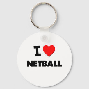Jag älskar netballen nyckelring