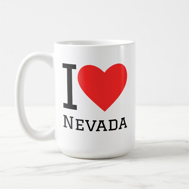 Jag älskar nevada kaffemugg (Vänster)