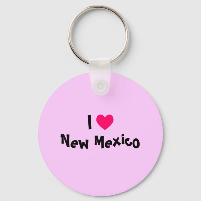 Jag älskar New Mexico Nyckelring (Framsida)