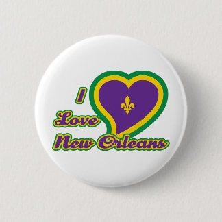 Jag älskar New Orleans Knapp